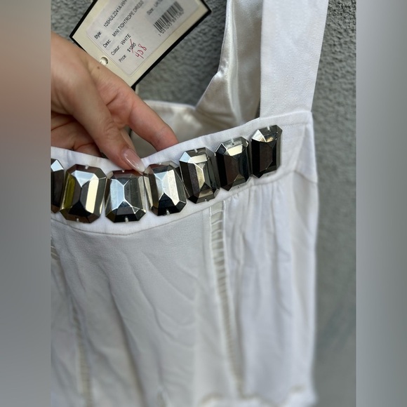Temperly London MINI TIGHTROPE DRESS in White New with Tags! - Picture 6 of 10